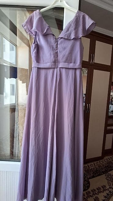 gen: Uzun gecə/libas – bənövşəyi (lilac) rəng - Model: Geniş ətəkli, axıcı — 4