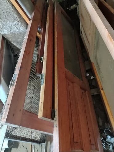 Quruducular: Qonaq otağı üçün İşlənmiş Otaq qapısı 90x205 sm Çərçivə ilə, Zəmanətli, Ünvandan götürmə — 3