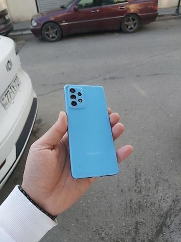 telef: Samsung Galaxy A52, 128 GB, rəng - Göy, Düyməli, Sensor, Barmaq izi — 1