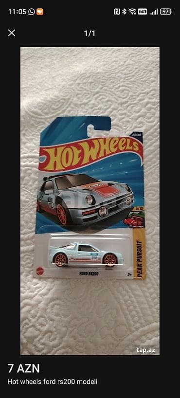 Hot Wheels Ford RS200 model maşın Catdirilma genclik ve azadliq