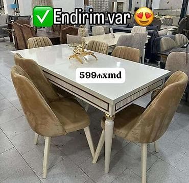 stolustu saatlar: Qonaq otağı üçün, Yeni, 6 stul — 1