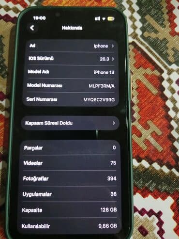 Qazanlar: IPhone 13, 128 GB, Göy, Barmaq izi, Simsiz şarj, Face ID — 5