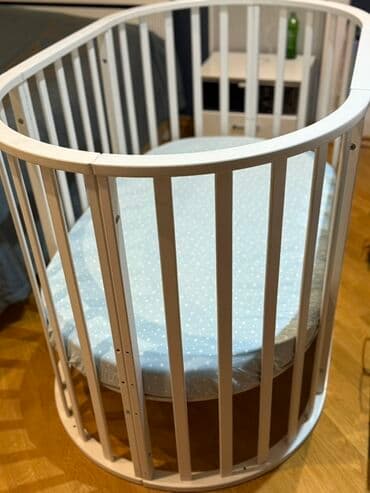 korpə carpayı: Oğlan və qız üçün, Yeni, Yumru, Beşik, Dəstsiz, Matras ilə, Yellənmə mexanizmsiz — 2