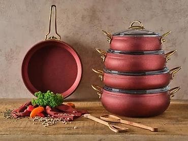 xəmir qazanı: Qazan, rəng - Bej, Alüminium, Almaniya — 2