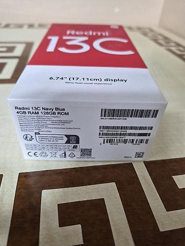 dubay telfonlar: Redmi 13C, 128 GB, rəng - Mavi, Zəmanət — 3
