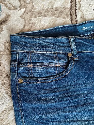 Cinslər: Zolla brendi. Kişilər üçün cins (jeans) denim şalvar. Yenidir — 8