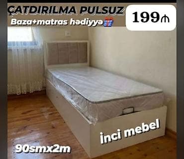 Yeni, Təknəfərlik çarpayı, Bazalı, Matras ilə, Siyirməsiz, Azərbaycan lalafo.az -da Yeni, Təknəfərlik çarpayı, Bazalı, Matras ilə, Siyirməsiz, Azərbaycan