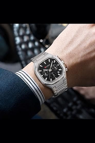 ilan saat: Yeni, Qol saatı, Curren, rəng - Gümüşü — 3