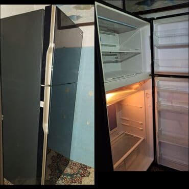 ucuz soyuducular: İşlənmiş 2 qapılı Hitachi Soyuducu Satılır, rəng - Qara — 1