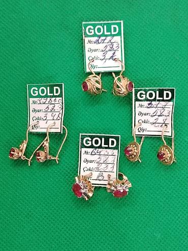 qızıl sırqalar: Sırğa, Sarı qızıl, 583 Əyar — 2