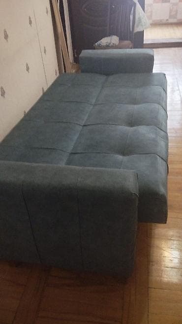 tek stul: Çevrilən divan – mavi/boz tonlarda, parça üzlüklü Xüsusiyyətlər: - 3 — 2