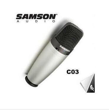 studio: Samson C03 studiya mikrafonu . Mikrofon "Samson C03" studio microphone — 1