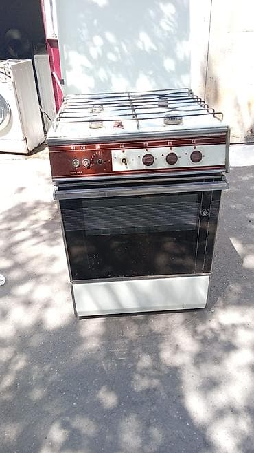 Qaz sobası və plitə - 4 gözlü qaz plitəsi: üst hissədə metal kandarla — 1