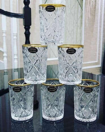 pol eskisi: Çay dəsti, Şüşə, 6 nəfərlik — 4