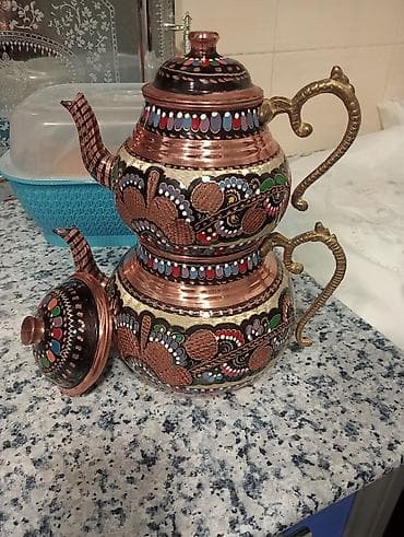 hamam ucun guzguler: Çay dəsti, Metal — 1