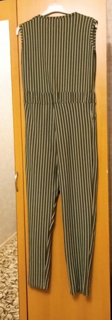 женские мокасины из текстиля: Xanım üçün yumşaq dartılan materialdan xaki rəngli tulum. St — 4