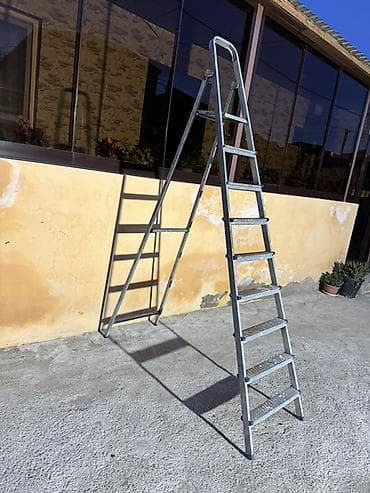 dəmir direk: Dəmir iki tərəfli nərdivan - Material: yüngül və möhkəm alüminium - — 3