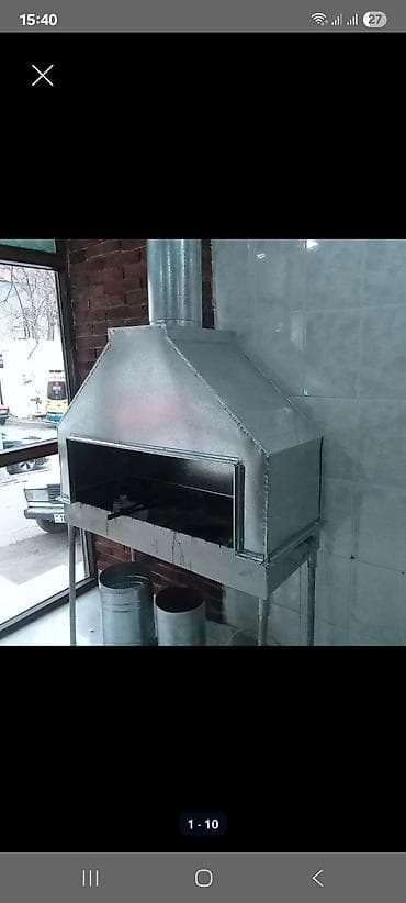 toz boya sobasi: Manqal və restoran üçün tüstü sovurma sistemi – metal havalandırma — 3