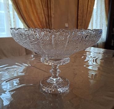 meyve qabı: ÇEXİYANINDI ARGİNALDI. KƏSİLMİŞ ŞÜŞƏ MEYVƏ/ŞİRNİYYAT QABI - Material — 1