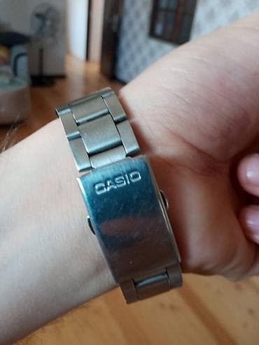 Смарт браслеты: Б/у, Наручные часы, Casio, цвет - Серебристый — 4