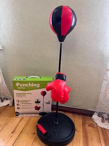 Punching Ball Set – boks məşq dəsti Məhsul tərkibi: - Yaylı dayaqlı
