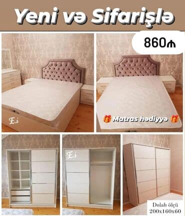 Sifarişlə termolar: Yataq otağı dəsti – “Yeni və Sifarişlə” Qiymət: 860₼ Hədiyyə: Matras — 1