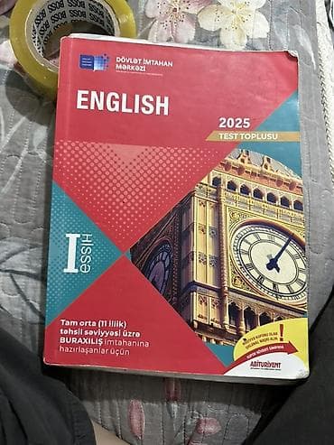 Kitablar və jurnallar: DİM “Test Toplusu 2023” dəstəsi – I və II hissələr Tərkib: - English — 5