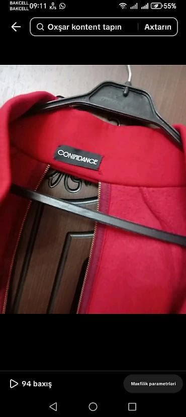 20-Azn Qadın idman dəsti – CONFIDANCE brendi - Rəng: qırmızı - İki — 5