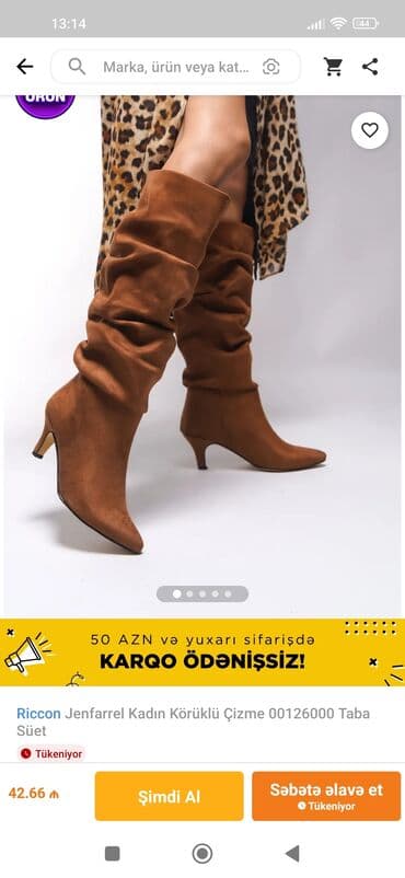 nabuk sapaskiler: Çəkmə, Ölçü: 37, Yeni — 1