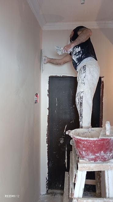 Elektrik işləri: Aboy ustası malyar ustası emusiya ustası şpoklyovka ustası paduqa — 2