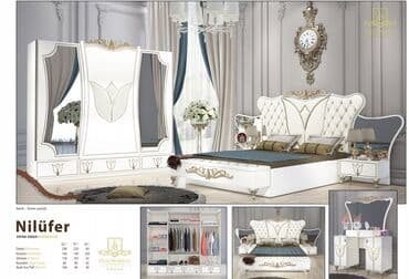 угловая тумба: Двуспальная кровать, 2 тумбы, Турция, Новый — 1