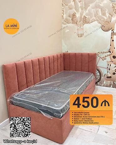 kravat olculeri: Təknəfərlik çarpayı, Bazalı, Matras ilə, Siyirməli — 1