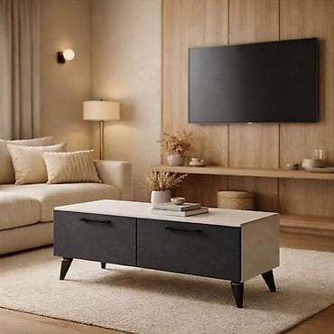 Müasir salon üçün funksional kofe masası - Dizayn: Minimalist və