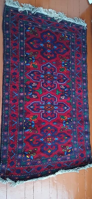 Qədim üslubda əl toxuması xalça - Material: təbii yun - Toxuma: əl