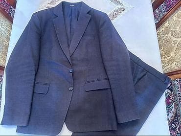 Klassik kişi kostyumu – 2 hissəli dəst - Rəng: tünd boz (charcoal) -