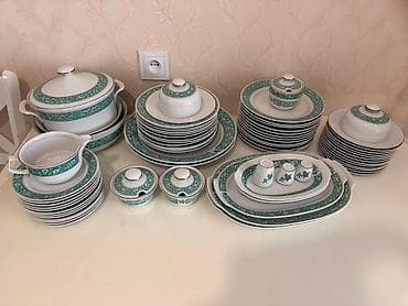 versace servis: Nahar dəsti, rəng - Ağ, Farfor, 12 nəfərlik, Almaniya — 4