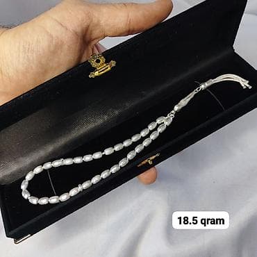 qümüş saat: Gümüş təsbeh kolleksiyası Qrami 11 AzN - Material: gümüş rəngli metal — 2