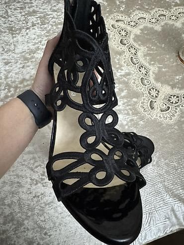 Qadın yüksək daban sandalet - Brend: Lomanfalla (etiket iç hissədə) - — 3