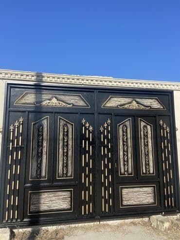 fab lak: Yeni Dəmir Həyət darvazası, Yana açılan, 350 m, Avtomatik, Qapı ilə, rəng - Qara, Kredit yoxdur, Ödənişli quraşdırma, Ünvandan götürmə, Ödənişli çatdırılma, Rayonlara çatdırılma — 3