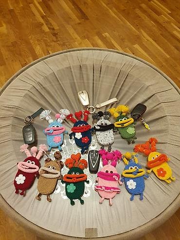 toy paltar modelleri: Məhsul: Əllə toxunmuş rəngarəng amiqurumi fiqurlar Acarlıq müxtəlif — 6