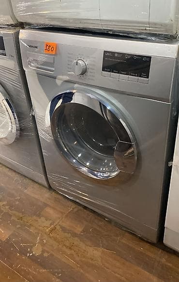 söyüd: Silverline önyükləməli paltaryuyan maşın - Rəng: metalik gümüş - Ön — 1