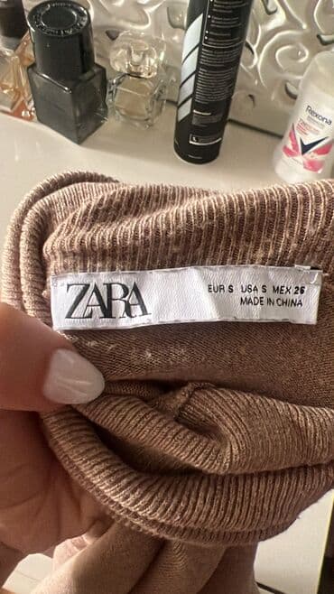 maral şəkilli qadın sviterləri: Sviter, Zara, S, rəng - Bej — 4