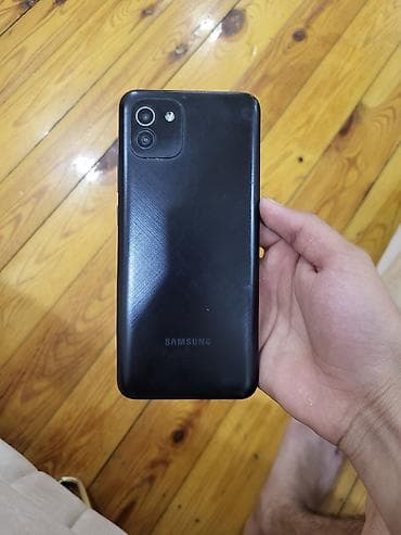 32k5500 samsung: Samsung Galaxy A03, 64 GB, rəng - Qara, Barmaq izi — 1