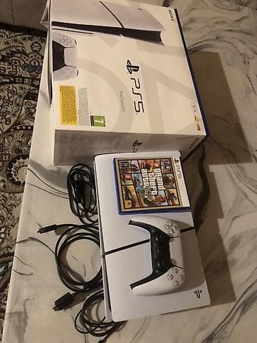 ucuz ps5: Sony PlayStation 5 SLİM (1 TB) oyun konsolu Salam təptəzə playstation — 1