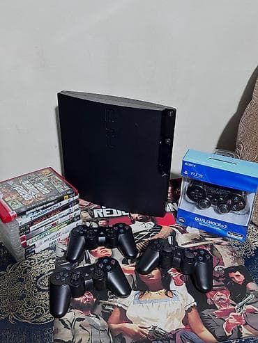 playstation slim: PlayStation 3 Slim komplekti İdeal vəziyyətdədir icersinde 11 oyun — 1