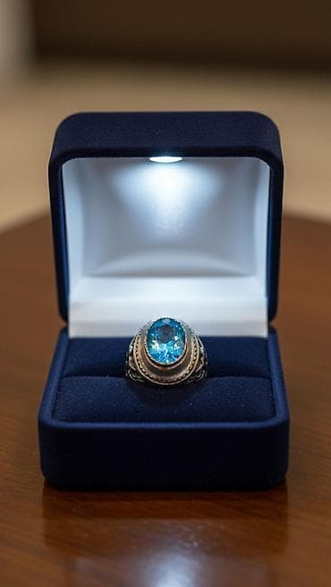 Üzük, Gümüş, Topaz