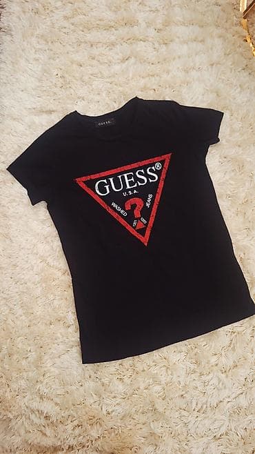guess: GUESS qadın köynəyi - Brend: GUESS - Model: Klassik üçbucaq loqolu — 2