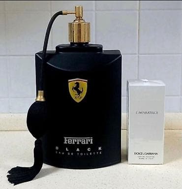 Ferrari Black Eau de Toilette - böyük dekorativ vintaj atomizerli