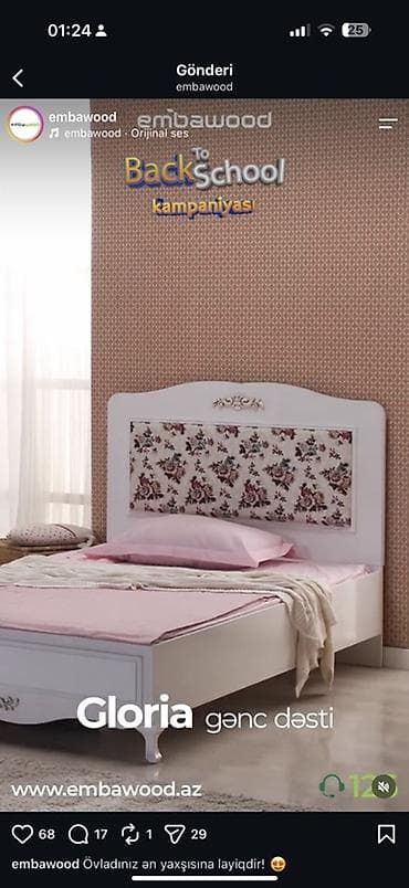 postel: Məhsul: Embawood “Gloria” çarpayı – “Gloria gənc dəsti”nin tərkib — 4