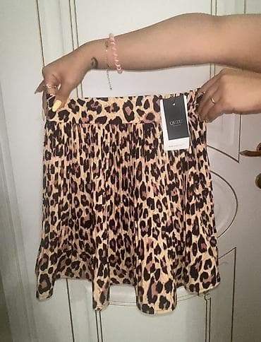 koja etek: Brend: QUZU S M razmer Model: qısa ətək Naqış: leopard printi — 1